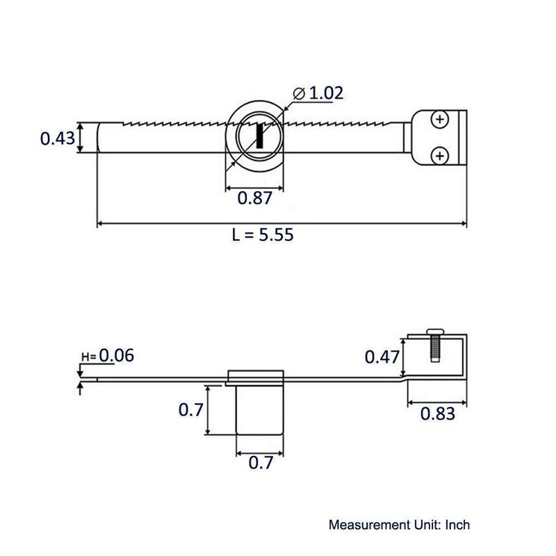 WOOCH Sliding Glass Door Ratchet Lock with Chrome Finish, Keyed Alike Showcase Display - 2 Pack - Image 2